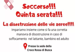 Pillole di pronto soccoro: serata grautita aperta a tutti  giovedì in Cri